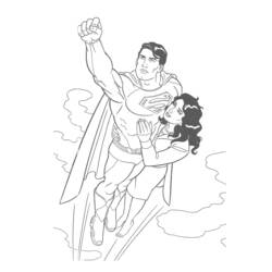 ぬりえページ: スーパーマン (スーパーヒーロー) #83665 - 無料の印刷可能なぬりえページ