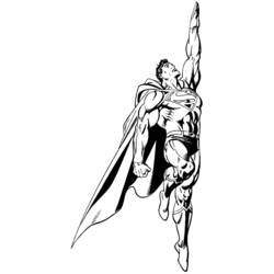 ぬりえページ: スーパーマン (スーパーヒーロー) #83709 - 無料の印刷可能なぬりえページ