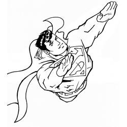 ぬりえページ: スーパーマン (スーパーヒーロー) #83717 - 無料の印刷可能なぬりえページ