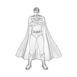 ぬりえページ: スーパーマン (スーパーヒーロー) #83730 - 無料の印刷可能なぬりえページ