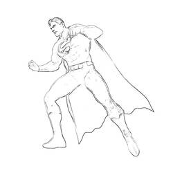 ぬりえページ: スーパーマン (スーパーヒーロー) #83731 - 無料の印刷可能なぬりえページ