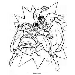 ぬりえページ: スーパーマン (スーパーヒーロー) #83752 - 無料の印刷可能なぬりえページ