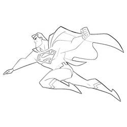 ぬりえページ: スーパーマン (スーパーヒーロー) #83780 - 無料の印刷可能なぬりえページ