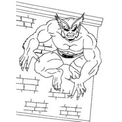 ぬりえページ: クズリ (スーパーヒーロー) #74997 - 無料の印刷可能なぬりえページ