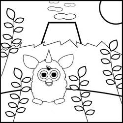 ぬりえ: Furby - 無料の印刷可能なぬりえページ