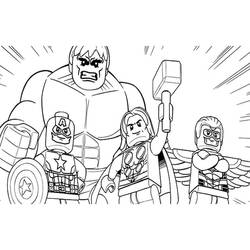 ぬりえ: LEGO Marvel - 無料の印刷可能なぬりえページ