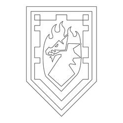 ぬりえ: LEGO Nexo Knights - 無料の印刷可能なぬりえページ