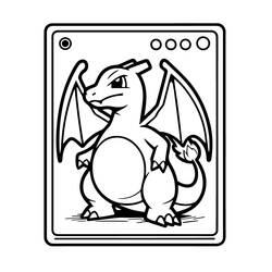 ぬりえ: ポケモンカード - 無料の印刷可能なぬりえページ