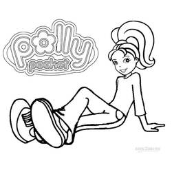 ぬりえ: Polly Pocket - 無料の印刷可能なぬりえページ