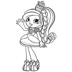ぬりえ: Shoppies Dolls - 無料の印刷可能なぬりえページ