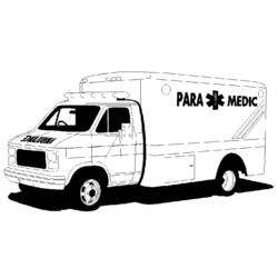 ぬりえページ: 救急車 (交通機関) #136781 - 無料の印刷可能なぬりえページ