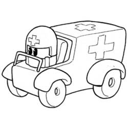 ぬりえページ: 救急車 (交通機関) #136785 - 無料の印刷可能なぬりえページ