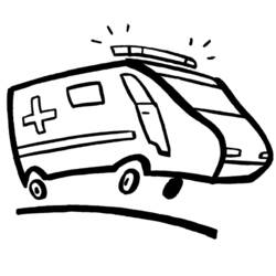 ぬりえページ: 救急車 (交通機関) #136788 - 無料の印刷可能なぬりえページ