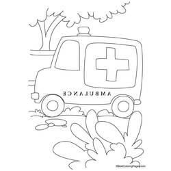 ぬりえページ: 救急車 (交通機関) #136806 - 無料の印刷可能なぬりえページ