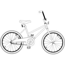 ぬりえページ: 自転車・バイク (交通機関) #136971 - 無料の印刷可能なぬりえページ