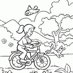 ぬりえページ: 自転車・バイク (交通機関) #137010 - 無料の印刷可能なぬりえページ