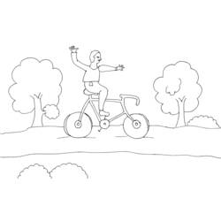 ぬりえページ: 自転車・バイク (交通機関) #137019 - 無料の印刷可能なぬりえページ
