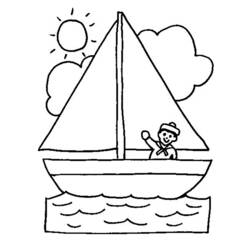 ぬりえページ: ボート・船 (交通機関) #137441 - 無料の印刷可能なぬりえページ