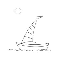ぬりえページ: ボート・船 (交通機関) #137447 - 無料の印刷可能なぬりえページ
