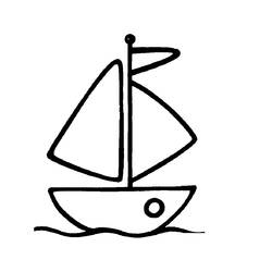 ぬりえページ: ボート・船 (交通機関) #137449 - 無料の印刷可能なぬりえページ