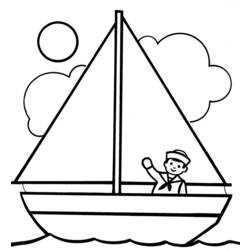 ぬりえページ: ボート・船 (交通機関) #137454 - 無料の印刷可能なぬりえページ