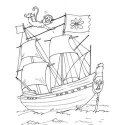 ぬりえページ: ボート・船 (交通機関) #137480 - 無料の印刷可能なぬりえページ