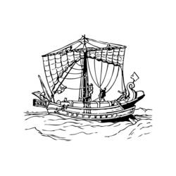 ぬりえページ: ボート・船 (交通機関) #137497 - 無料の印刷可能なぬりえページ