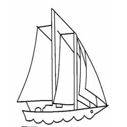ぬりえページ: ボート・船 (交通機関) #137524 - 無料の印刷可能なぬりえページ