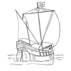 ぬりえページ: ボート・船 (交通機関) #137530 - 無料の印刷可能なぬりえページ