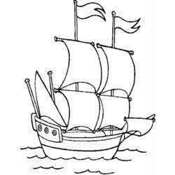 ぬりえページ: ボート・船 (交通機関) #137554 - 無料の印刷可能なぬりえページ