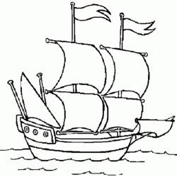 ぬりえページ: ボート・船 (交通機関) #137558 - 無料の印刷可能なぬりえページ