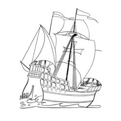ぬりえページ: ボート・船 (交通機関) #137579 - 無料の印刷可能なぬりえページ