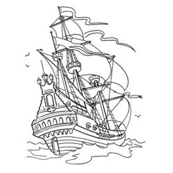 ぬりえページ: ボート・船 (交通機関) #137610 - 無料の印刷可能なぬりえページ