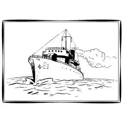 ぬりえページ: ボート・船 (交通機関) #137640 - 無料の印刷可能なぬりえページ