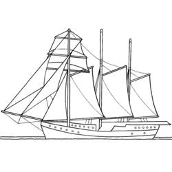 ぬりえページ: ボート・船 (交通機関) #137653 - 無料の印刷可能なぬりえページ