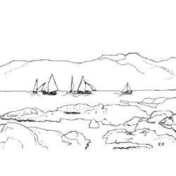 ぬりえページ: ボート・船 (交通機関) #137654 - 無料の印刷可能なぬりえページ