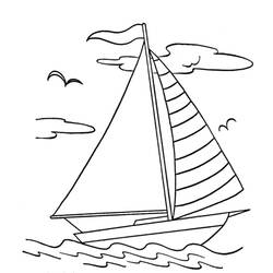 ぬりえページ: ボート・船 (交通機関) #137655 - 無料の印刷可能なぬりえページ