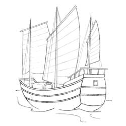 ぬりえページ: ボート・船 (交通機関) #137657 - 無料の印刷可能なぬりえページ