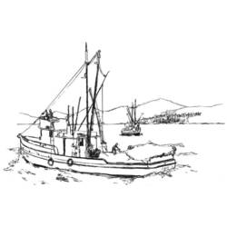 ぬりえページ: ボート・船 (交通機関) #137669 - 無料の印刷可能なぬりえページ