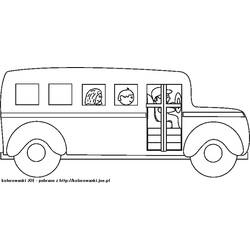 ぬりえページ: バス・コーチ (交通機関) #135321 - 無料の印刷可能なぬりえページ