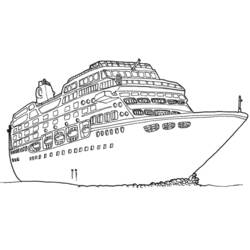 ぬりえ: 定期船・クルーズ船 - 無料の印刷可能なぬりえページ