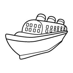 ぬりえページ: 定期船・クルーズ船 (交通機関) #140686 - 無料の印刷可能なぬりえページ