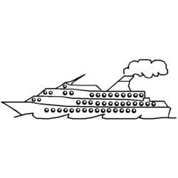 ぬりえページ: 定期船・クルーズ船 (交通機関) #140688 - 無料の印刷可能なぬりえページ