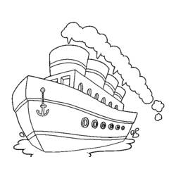 ぬりえページ: 定期船・クルーズ船 (交通機関) #140699 - 無料の印刷可能なぬりえページ