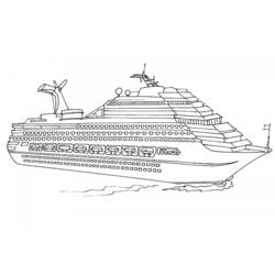 ぬりえページ: 定期船・クルーズ船 (交通機関) #140711 - 無料の印刷可能なぬりえページ