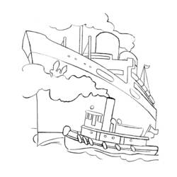 ぬりえページ: 定期船・クルーズ船 (交通機関) #140809 - 無料の印刷可能なぬりえページ