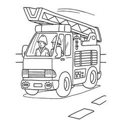 ぬりえページ: 消防車 (交通機関) #135781 - 無料の印刷可能なぬりえページ