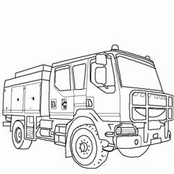 ぬりえページ: 消防車 (交通機関) #135787 - 無料の印刷可能なぬりえページ