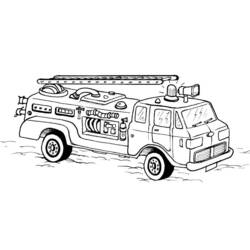 ぬりえページ: 消防車 (交通機関) #135789 - 無料の印刷可能なぬりえページ