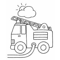 ぬりえページ: 消防車 (交通機関) #135790 - 無料の印刷可能なぬりえページ